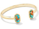 () PhXRbg fB[X Gg uXbg Kendra Scott women Kendra Scott Elton Bracelet Gold Bronze Veined Turquoise Magnesite Red Oyster