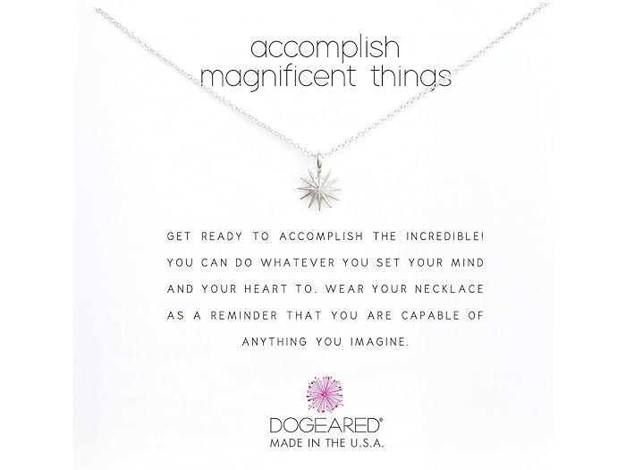 ドギャード (取寄) ドギャード レディース アコンプリシュ マグニフィセント シングス ネックレス 16 Dogeared women Dogeared Accomplish Magnificent Things Necklace 16" Silver