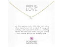 (取寄) ドギャード レディース パール オブ ラブ スモール ホワイト パール ネックレス Dogeared women Dogeared Pearls of Love Small White Pearl Necklace Gold