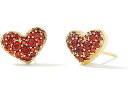 () PhXRbg fB[X A pF NX^ n[g COX Kendra Scott women Kendra Scott Ari Pave Crystal Heart Earrings Gold Red Crystal