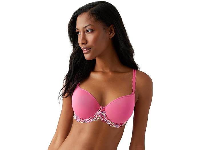 (取寄) ワコール レディース エンブレース レース コンツアー ブラ 853191 Wacoal women Wacoal Embrace Lace Contour Bra 853191 Hot Pink/Multi