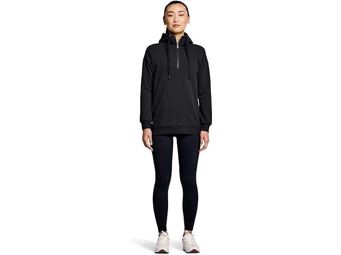 取寄 サッカニー レディース リカバリー ジップ チュニック Saucony women Saucony Recovery Zip Tunic Black Graphic