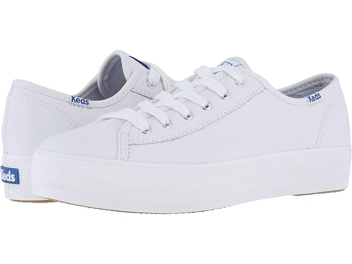 (取寄) ケッズ スニーカー レディース トリプル キック レザー Keds women Triple Kick Leather White