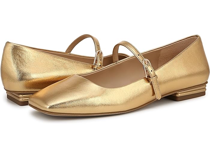 (取寄) フランコ サルト レディース ティンズリー メアリー ジーン フラッツ Franco Sarto women Franco Sarto Tinsley Mary Jane Flats Gold Metallic