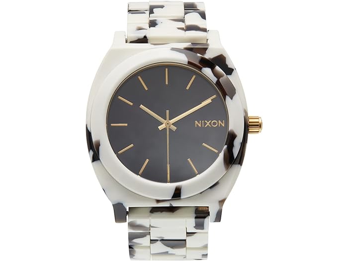 ニクソン (取寄) ニクソン レディース タイム テラー アセテート Nixon women Nixon Time Teller Acetate Black Tortoise