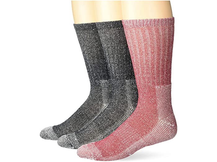 (取寄) ヘインズ メンズ メン ウォーマー アウトドア モイスチャー ウィッキング クルー ソックス 3ペア パック Hanes men Men Warmer Outdoor X-Temp Moisture Wicking Crew Socks, 3-Pair Pack Red/Black