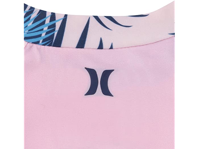 8320円 【海外限定】 取寄 ハーレー キッズ ガールズ Upf 50 ラッシュガード アンド ビキニ ボトム スイムスーツ セット ビッグ Hurley Kids girls UPF Rashguard and Bikini Bottoms Swimsuit Set Big Pink