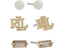 (取寄) ローレン ラルフローレン レディース パール トリオ イヤリングス LAUREN Ralph Lauren women LAUREN Ralph Lauren Pearl Trio Earrings Gold/Pearl/Silk