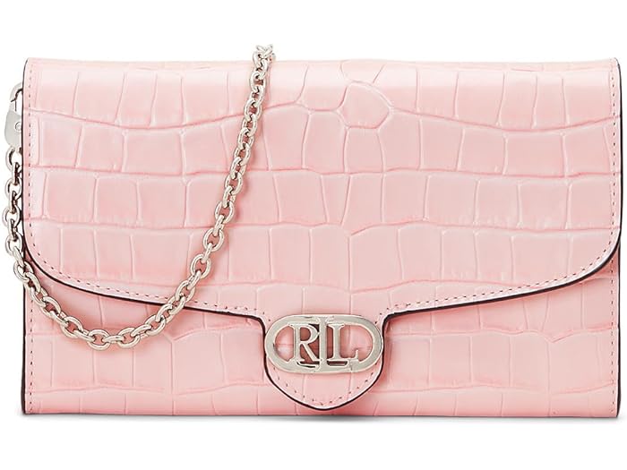 (取寄) ローレン ラルフローレン レディース エンボス レザー ミディアム アデア クロスボディ LAUREN Ralph Lauren women LAUREN Ralph Lauren Embossed Leather Medium Adair Crossbody Tea Rose