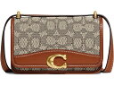 (取寄) コーチ レディース シグニチャー テキスタイル ジャカード バンディット クロスボディ COACH women COACH Signature Textile Jacquard Bandit Crossbody Cocoa Burnished Amber