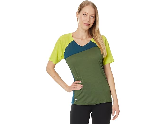 () ޡȥ ǥ ȥ饤 ޥƥ Х 硼 ꡼ ƥ Smartwool women Smartwool Ultralite Mountain Bike Short Sleeve Tee Fern Green