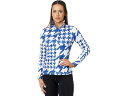 () XpC_[ fB[X nEhgD[X 1/2 Wbv Spyder women Spyder Houndstooth 1/2 Zip Electric Blue