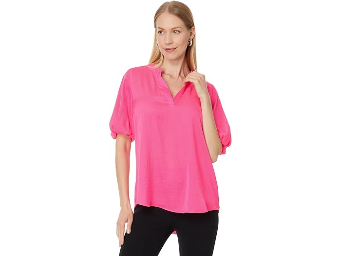 (取寄) ヴィンスカムート レディース 1/4 パフ スリーブ ブラウザ Vince Camuto women Vince Camuto 1/4 Puff Sleeve Blouse Hot Pink 1