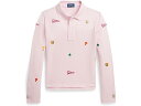 (取寄) ラルフローレン キッズ ガールズ カレッジエイト-アイコン メッシュ ポロ シャツ (ビッグ キッズ) Polo Ralph Lauren Kids girls Polo Ralph Lauren Kids Collegiate-Icon Mesh Polo Shirt (Big Kids) Hint Of Pink