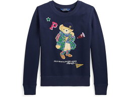 (取寄) ラルフローレン キッズ ガールズ ポロ ベアー フリース スウェットシャツ (ビッグ キッズ) Polo Ralph Lauren Kids girls Polo Ralph Lauren Kids Polo Bear Fleece Sweatshirt (Big Kids) Refined Navy