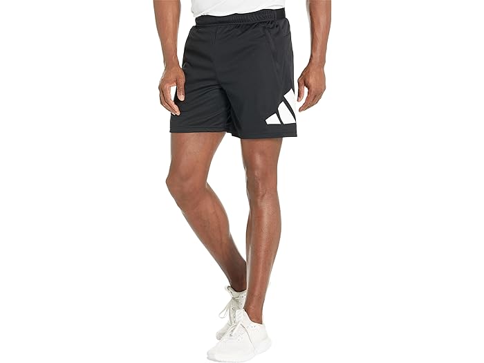 (取寄) アディダス メンズ トレーニング エッセンシャル ロゴ トレーニング 7 ショーツ adidas men adidas Training Essentials Logo Training 7" Shorts Black/White