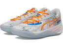 () v[} Y I[-v jg obg PUMA men PUMA All-Pro Nitro Rj Barrett Cool Light Gray/Ultra Orange