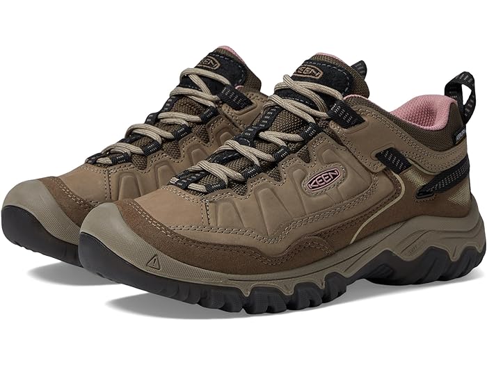 ()  ǥ  4  ϥ ǥ֥ ե֥ ץ롼 KEEN women KEEN Targhee 4 Low Height Durable Comfortable Waterproof Brindle/Nostalgia Rose