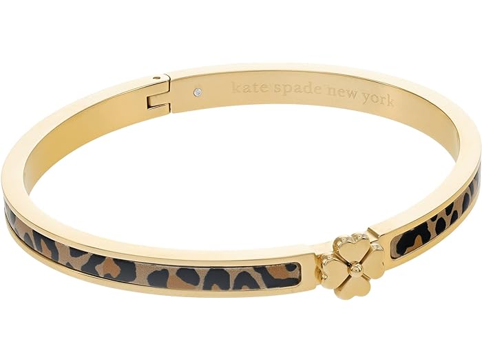 (取寄) ケイトスペード レディース ヘリテージ スペード フラワー シン ヒンジド バングル Kate Spade New York women Kate Spade New York Heritage Spade Flower Thin Hinged Bangle Leopard