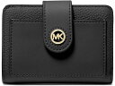 (取寄) マイケルコース レディース MK チャーム スモール タブ コンパクト ウォレット MICHAEL Michael Kors women MICHAEL Michael Kors Mk Charm Small Tab Compact Pcoket Wallet Black