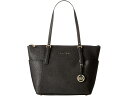 (取寄) マイケルコース レディース ジェット セット サフィーノ トップジップ トート MICHAEL Michael Kors women MICHAEL Michael Kors Jet Set Saffiano Top-Zip Tote Black