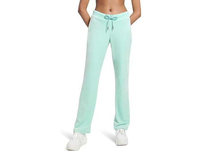 () W[V[N`[ fB[X \bh u EFXg xA pc W/ h[R[h Juicy Couture women Juicy Couture Solid Rib Waist Velour Pant W/ Drawcord Tint Of Mint