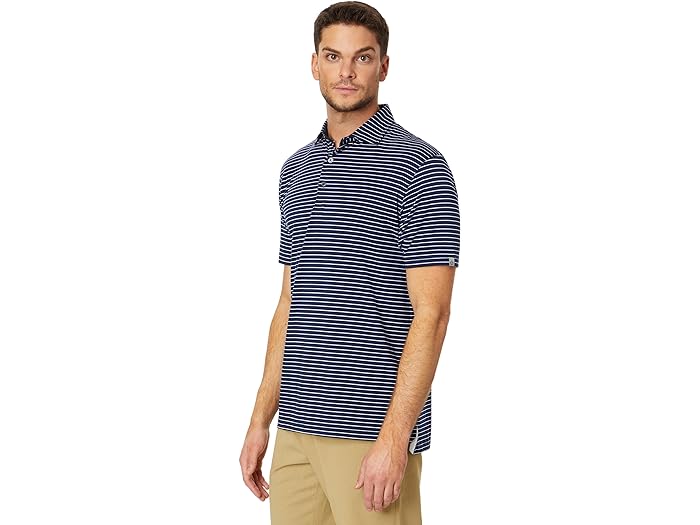 (取寄) TASC パフォーマンス メンズ クラウド ポロ - ブルックライン ストライプ tasc Performance men tasc Performance Cloud Polo - Brookline Stripe Classic Navy/White