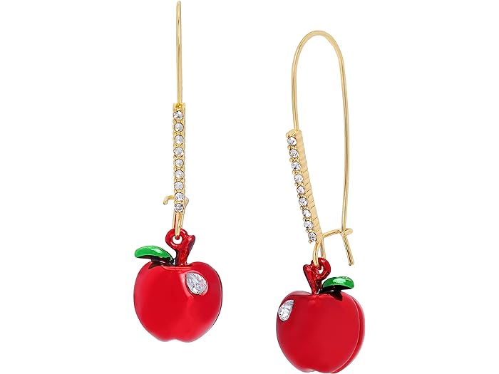 (取寄) ベッツィジョンソン レディース アップル ダングル イヤリングス Betsey Johnson women Betsey Johnson Apple Dangle Earrings Red/Gold