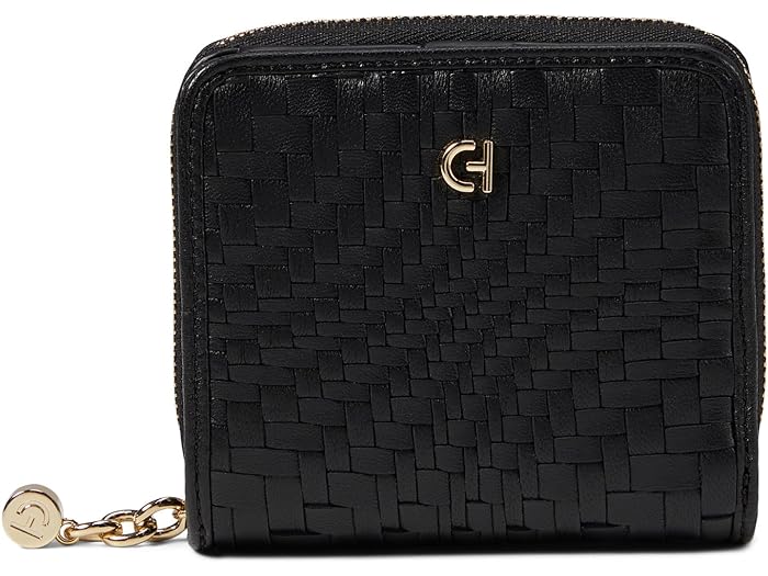 () R[n[ fB[X WFlr[u EB[u GbZV EHbg Cole Haan women Cole Haan Genevieve Weave Essential Wallet Black Woven