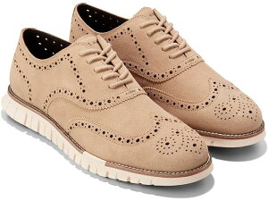 () ϡ   ޥ  ƥå åե 饤 Cole Haan men Cole Haan Zerogrand Remastered Wing Tip Oxford Lined Sesame/Dark Chocolate/Ivory