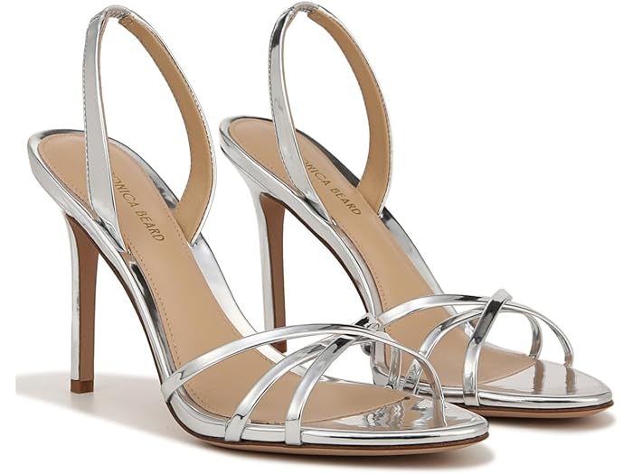 () ٥˥ ӥ ǥ ǥ 󥰥Хå Veronica Beard women Veronica Beard Adelle Slingbacks Silver Faux Leather