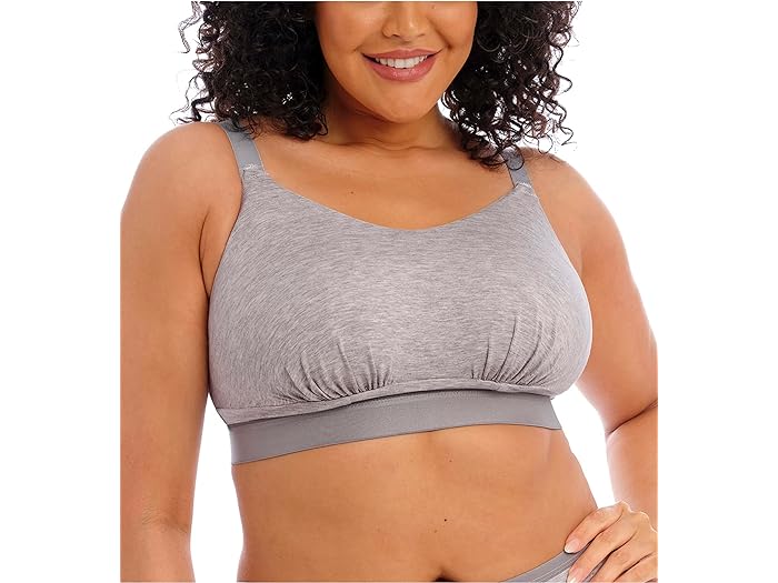 (取寄) エロミ レディース ダウンタイム ノン-ワイヤード フル フィギュア ブラ elomi women elomi Downtime Non-Wired Full Figure Bra Grey Marl