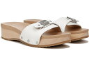 () hN^[V[ fB[X IWi gD XCh T_ Dr. Scholl's women Dr. Scholl's Original Too Slide Sandal White Leather