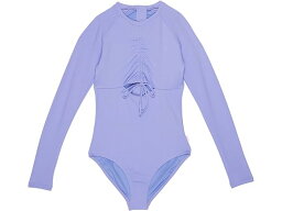 (取寄) シーフォリー キッズ ガールズ ミニ ミー ポルトフィーノ ロング スリーブ ワンピース (ビッグ キッズ) Seafolly Kids girls Seafolly Kids Mini Me Portofino Long Sleeve One-Piece (Big Kids) Violet