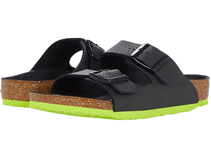 (取寄) ビルケンシュトック キッズ ボーイズ アリゾナ デザート ソイル (トドラー/リトル キッズ/ビック キッズ) Birkenstock Kids boys Arizona Desert Soil (Toddler/Little Kid/Big Kid) Black/Lime Birko-Flor