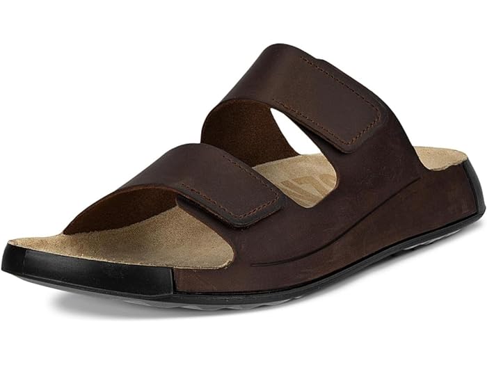 (取寄) エコー メンズ コズモ 2.0 トゥー バンド スライド ECCO men Cozmo 2.0 Two Band Slide Potting Soil