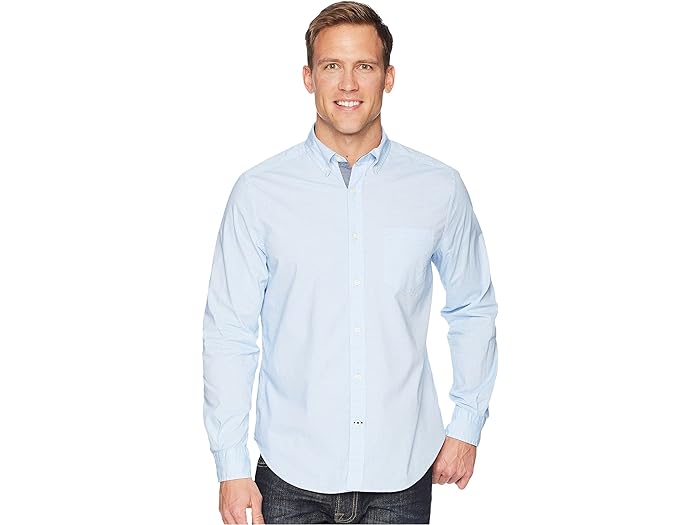 () Ρƥ   ꡼ 󥫡 å    Nautica men Nautica Long Sleeve Anchor Solid End on End Light French Blue