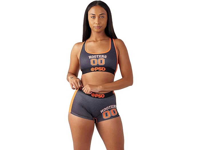 (取寄) PSD レディース プリンテッド ボーイショーツ PSD women PSD Printed Boyshorts Black/Hooters Gameday Bs