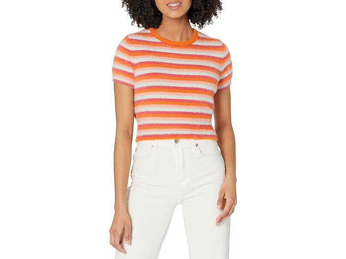 (取寄) リーバイス ウィメンズ レディース ピーチ ファズ ティー Levi's Womens women Levi's Womens Peach Fuzz Tee Dusty Orange Stripe