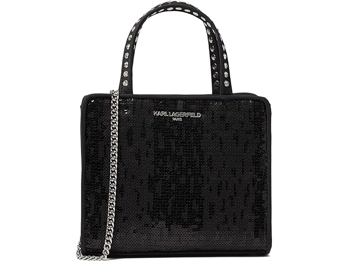 () J[ K[tFh p fB[X ACRY ~j Tb`F Karl Lagerfeld Paris women Karl Lagerfeld Paris Ikons Mini Satchel Black Sequin