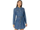 () O[ fB[X EFX^ fj VchX Wrangler women Wrangler Western Denim Shirtdress Dark Denim