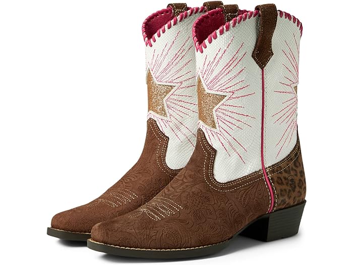 () ꥢå å å إơ   ֡ (ȥ å/ӥå å) Ariat Kids kids Ariat Kids Heritage Star Western Boot (Little Kid/Big Kid) Brown Floral Emboss/Pearl Snake