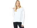 () bhI[hbN fB[X t` e[ O X[u RgXg g XEFbgVc Mod-o-doc women Mod-o-doc French Terry Long Sleeve Contrast Trim Sweatshirt White