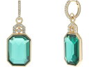 () [ t[ fB[X t[v EBY Xg[ hbv COX LAUREN Ralph Lauren women LAUREN Ralph Lauren Hoop with Stone Drop Earrings Gold/Emerald