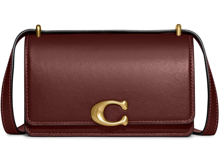 () R[` fB[X O[ t@Ch J[t U[ ofBbg NX{fB COACH women COACH Luxe Refined Calf Leather Bandit Crossbody Wine