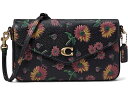 () R[` fB[X t[ vebh U[ EB NX{fB COACH women COACH Floral Printed Leather Wyn Crossbody Black/Multi