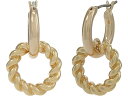 (取寄) ローレン ラルフローレン レディース ロープ ドロップ フープ イヤリングス LAUREN Ralph Lauren women LAUREN Ralph Lauren Rope Drop Hoop Earrings Gold