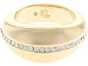 () [ t[ fB[X XJv ^ O LAUREN Ralph Lauren women LAUREN Ralph Lauren Sculpted Metal Ring Gold/Crystal