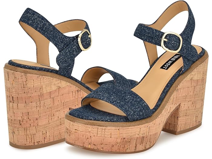 () iCEGXg fB[X Nine West women Nine West Amye Blue Denim