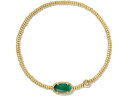 () PhXRbg fB[X OC\ Xgb` uXbg Kendra Scott women Kendra Scott Grayson Stretch Bracelet Gold Emerald Illusion